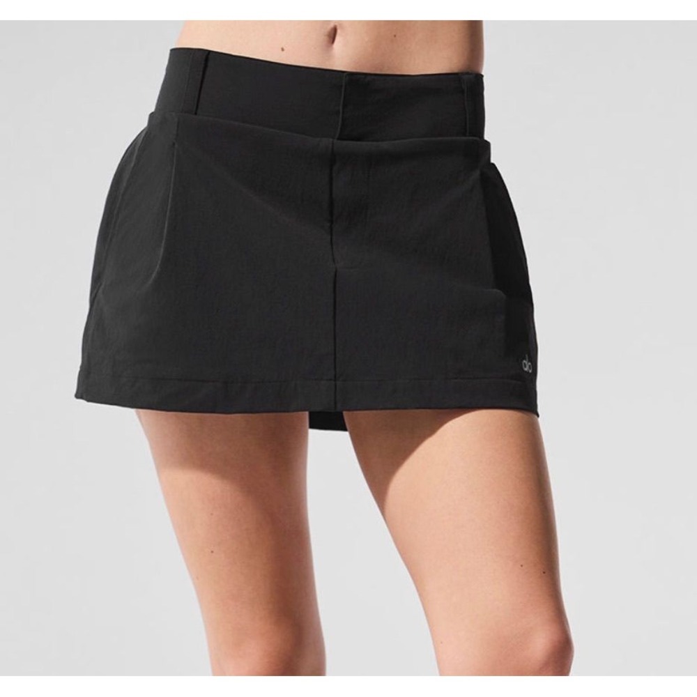 Alo Fan Club Mini Skirt in black Sz XXS
